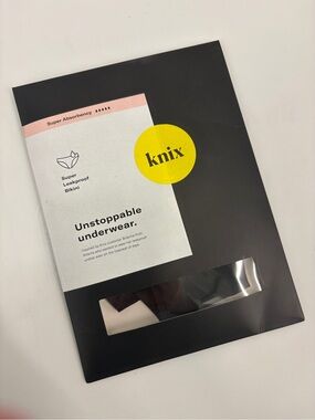 NWT Knix size Large Super Leakproof Bikini Underwear Black